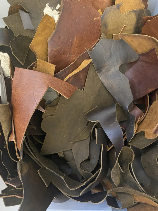 Scrap Leather Pieces - 10oz - ChukStar Leather